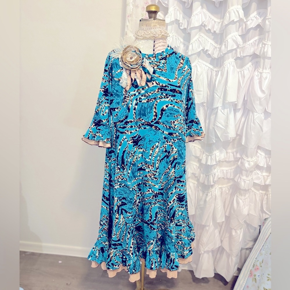 (Sold) Girl's Leopard Elegant Dress